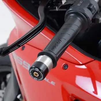 Bar End Sliders for Ducati 748/899/916/959/996/998/1098/1198/1199/1299 Panigale, Suzuki GSX-S750 '18, Benelli Tornado Novecento TRE. & Vortex bars