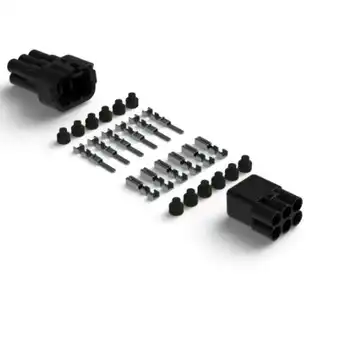 DENALI MT Series 6-Pin Waterproof Connector Set, Male & Female Connectors with Terminals & Seals
