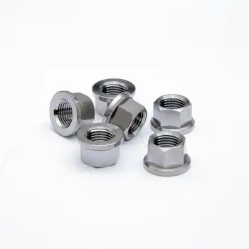 Titanium Sprocket Nuts M12x1.25 (6-piece set)