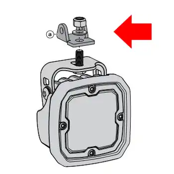 DENALI Crashbar Light Mounting Adapter for Select BMW Motorcycles (rev00)