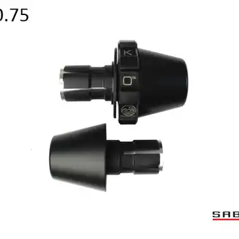 Kaoko Throttle Stabilizer for the Honda Shadow Spirit VT1100, ACE Deluxe VT750, VT750C2B, VT750S, VT750C2  VLX Deluxe VT600, Rebel CMX250 (incl. matching left hand side Bar-End Weight : Torpedo shape with chrome finish : for 21mm ID handle bars) 