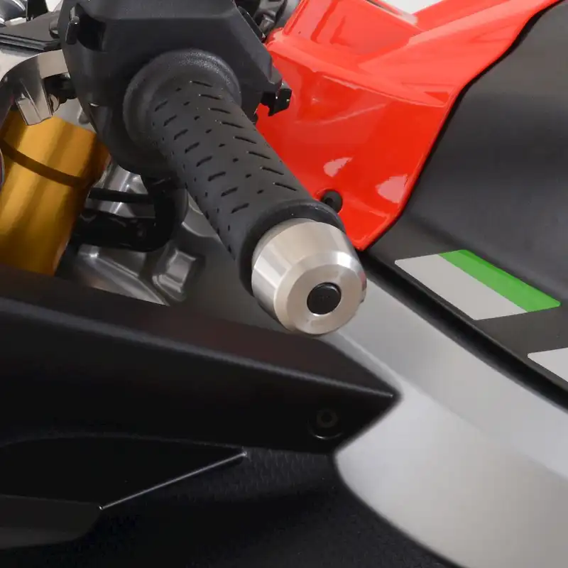 R&G Stainless Steel Bar Ends for the Aprilia RS660 '21- '24, RS 125 '21- & Tuono 125 '21-, RS457 '24-