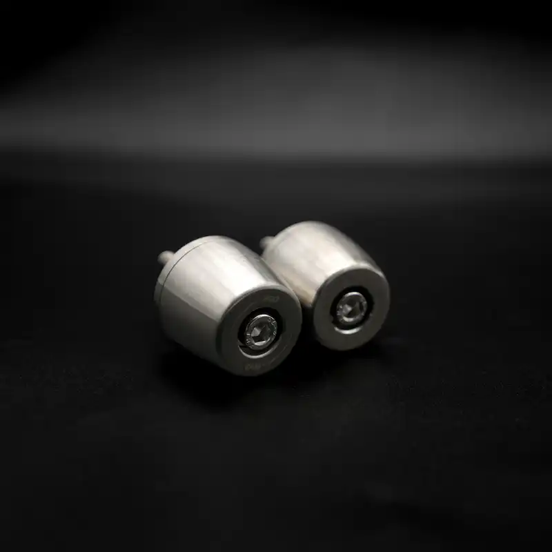 APEX Stainless Steel Bar Ends for Yamaha MT-07 '25-, YZF-R9 '25-,YZF-R1M '15-, YZF-R1 '15-, R7 '22- & Honda CMX1100 Rebel '21-, CMX1100 Rebel DCT '21-, CMX1100T Rebel '23-, CMX1100R Rebel DCT '23-