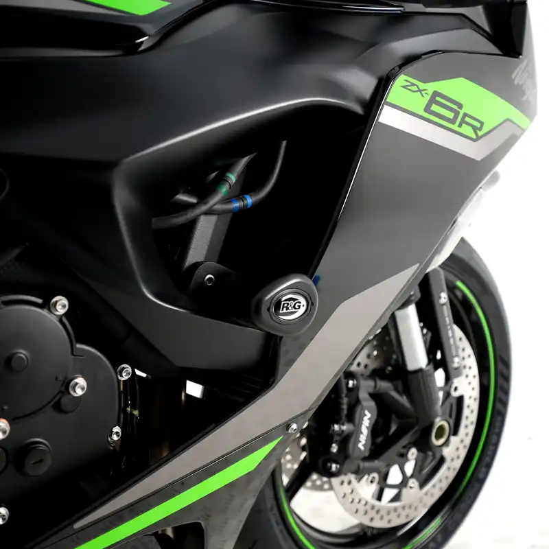Aero Style (Non-Drill) Crash Protectors for Kawasaki ZX6-R 2024