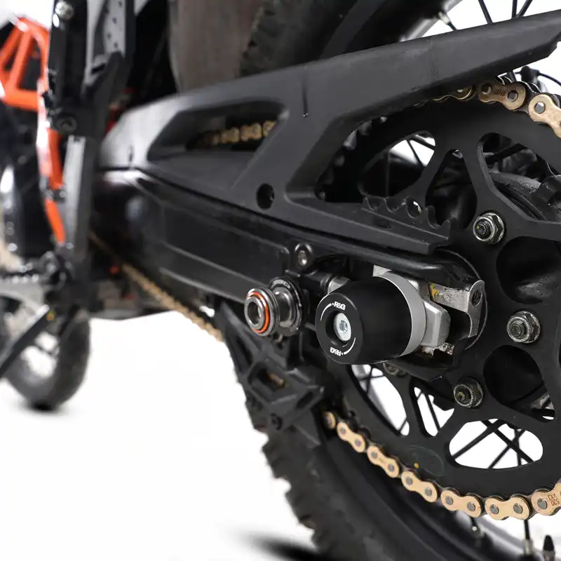 APEX Swingarm Protectors for the KTM 390 Adventure R & 390 Adventure X ‘25-