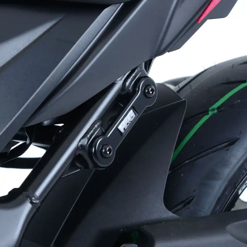 Rear Foot Rest Blanking Plates for Suzuki GSR750 ('11-), GSX-S750 '17- '24 and GSX250R '17-models.