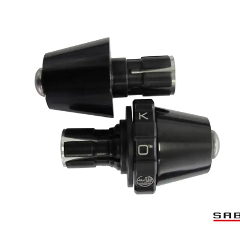 Kaoko Throttle Stabilizer for Buell Ulysses XB12X & XB12XT, Lightning XB12S, Firebolt XB12R, 1125R (2008-)  with or wihout OEM handguards (incl. matching left hand side Bar-End Weight : black finish)