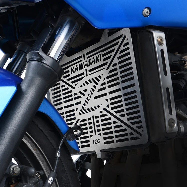 Branded Radiator Guard For Kawasaki Z750/R '07-, Z1000 '10- '24, Z800, Z1000SX, VERSYS 1000 '13-'19 & Ninja 1000SX '20- '24