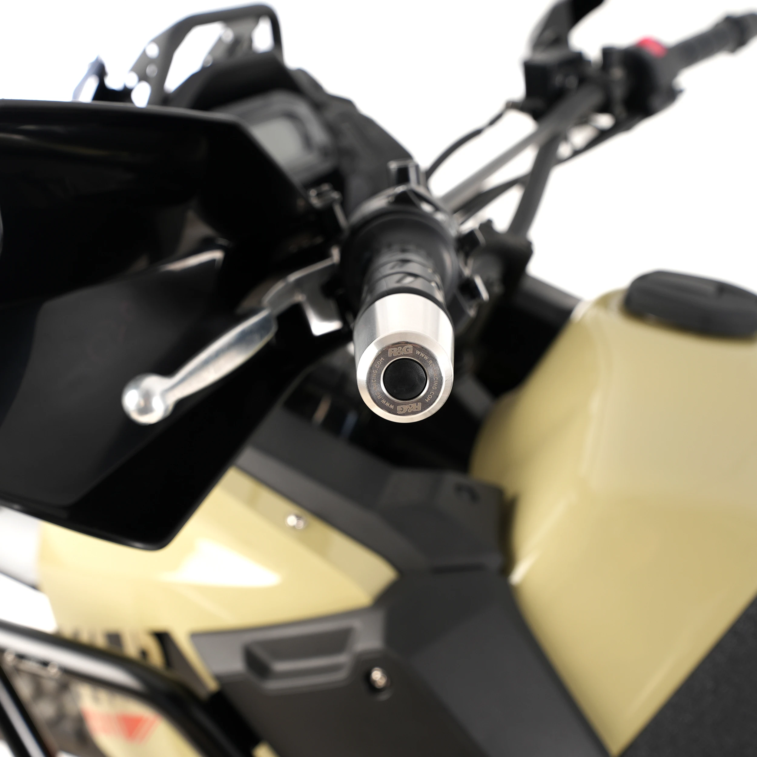R&G Stainless Steel Bar Ends for Kawasaki Versys 1000 '12-'18, Z1000, ZZR1400, GTR1400, Ninja 125 '19-, Ninja 1000SX '20- '24 , Ninja 1100SX '25-,  Royal Enfield Himalayan '17- & Kawasaki KLR 650 '22-, Eliminator 500 2024