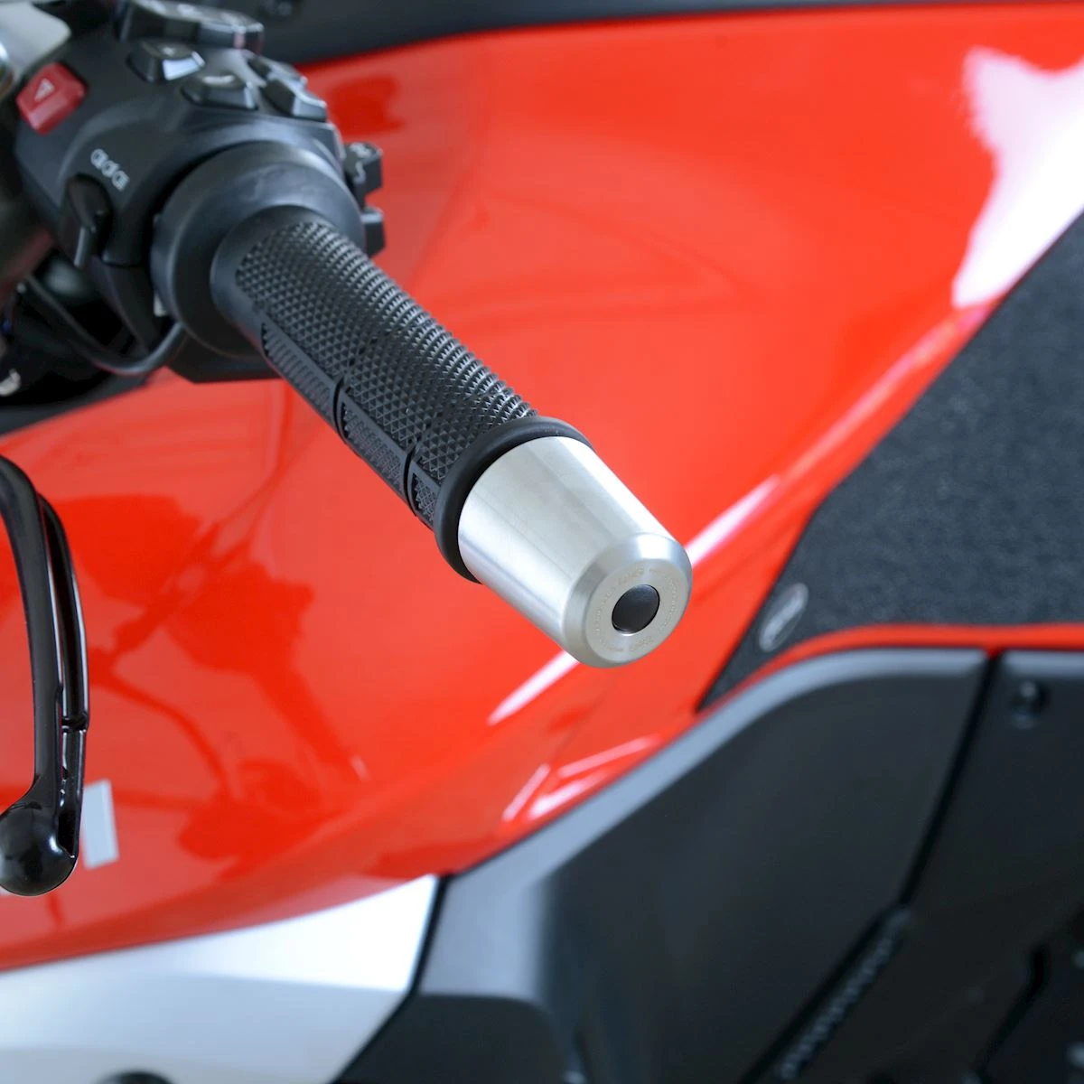 R&G Stainless Steel Bar Ends for the Ducati Streetfighter V4 (S) '20- '24, Multistrada V4(S) '21- '24, Ducati Streetfighter V2 '22- '24 & Husqvarna Norden 901 '22-
