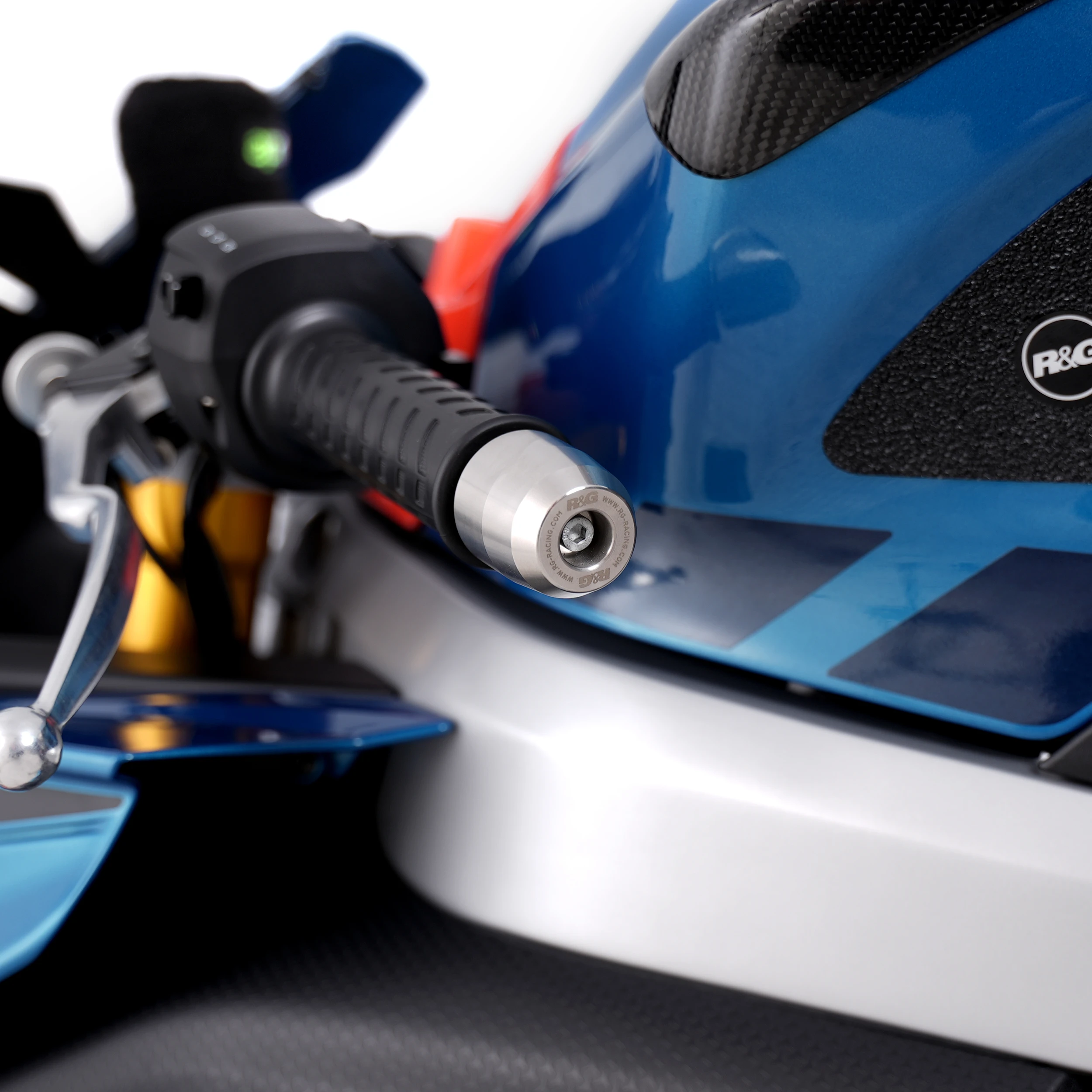 R&G Stainless Steel Bar Ends for the Aprilia RS 125 '21-, RS660 '21-, RS660 Factory '25-,Tuono 125 '21- & RS457 '24-