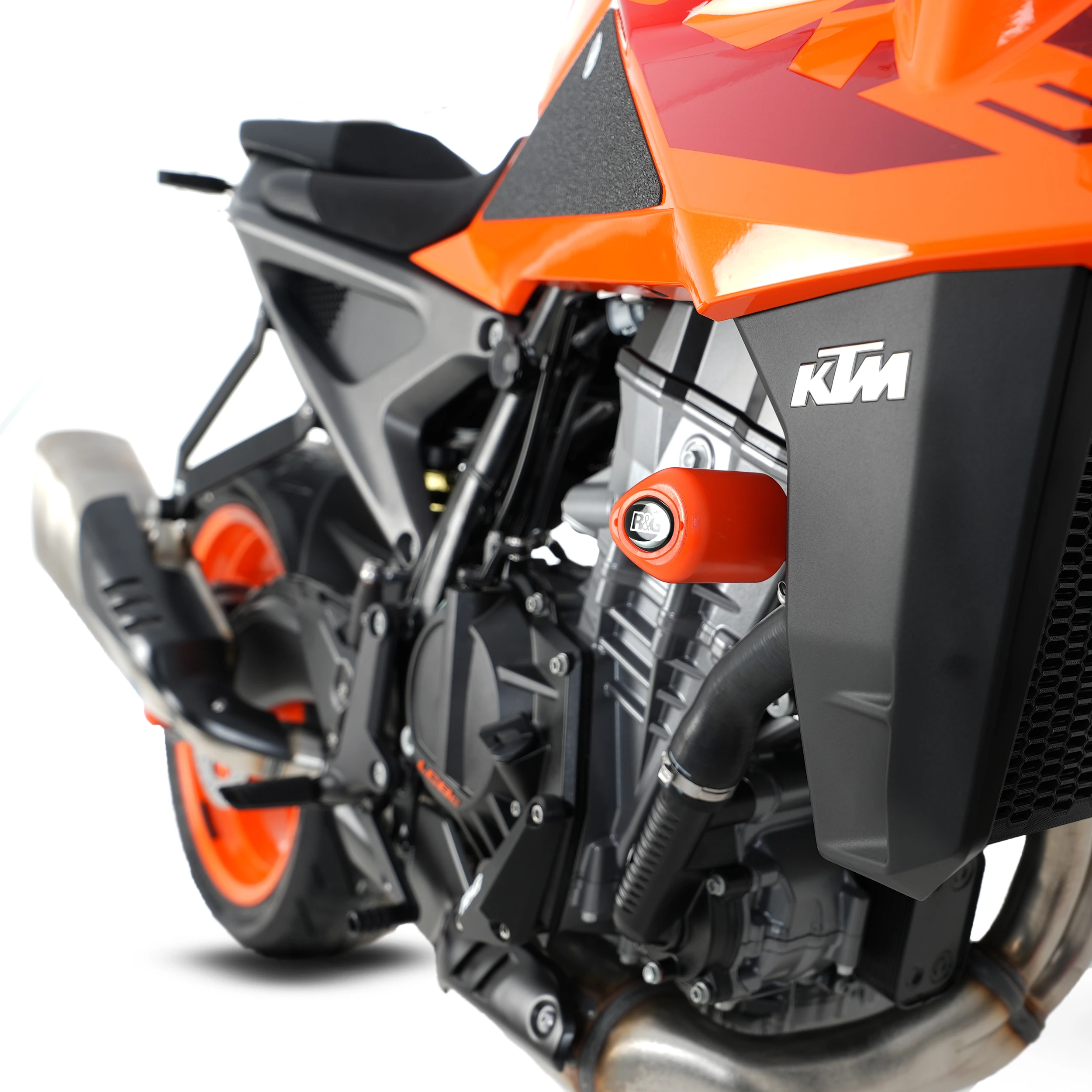 Crash Protectors - Aero Style for KTM 790 Duke '18-  / 890R '20-, 990 DUKE '24- (Orange)