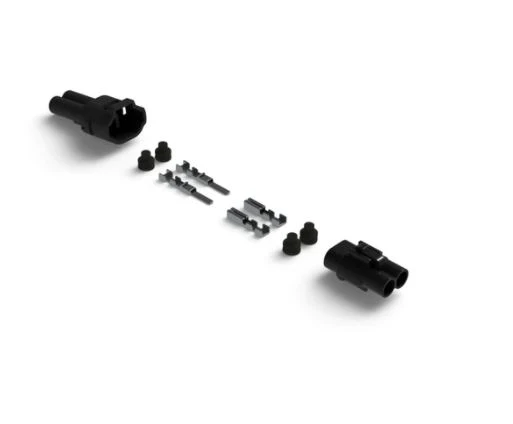 DENALI MT Series  2-Pin Waterproof Connector Set, Male & Female Connectors with Terminals & Seals