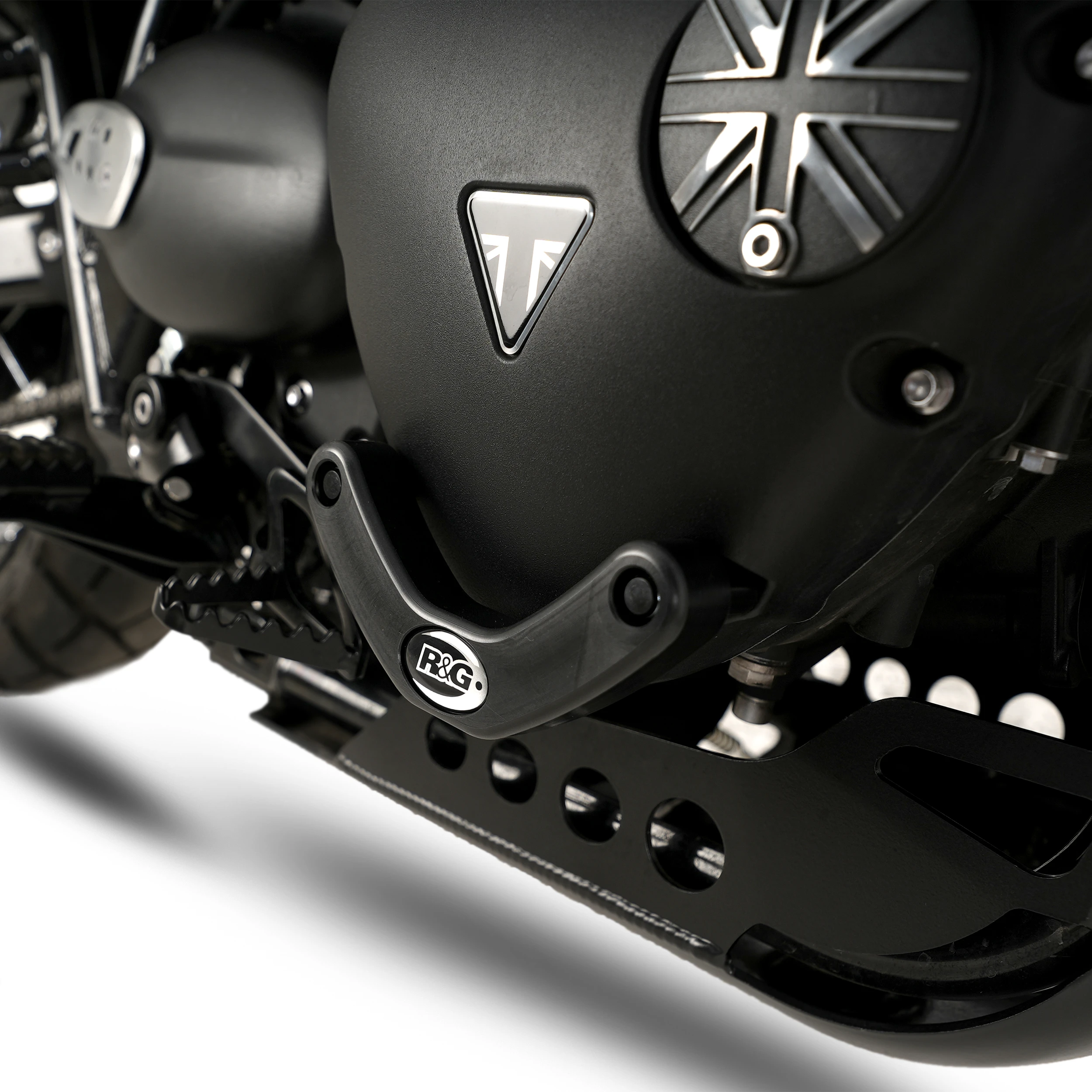 Engine Case Slider for Triumph Street Twin, Thruxton 1200/R '16-, Speed Twin 1200 '19-'21, Scrambler 1200 XC/XE '19-, Scrambler 900 ’23- & Speed Twin 900 '22- '24 models (RHS)