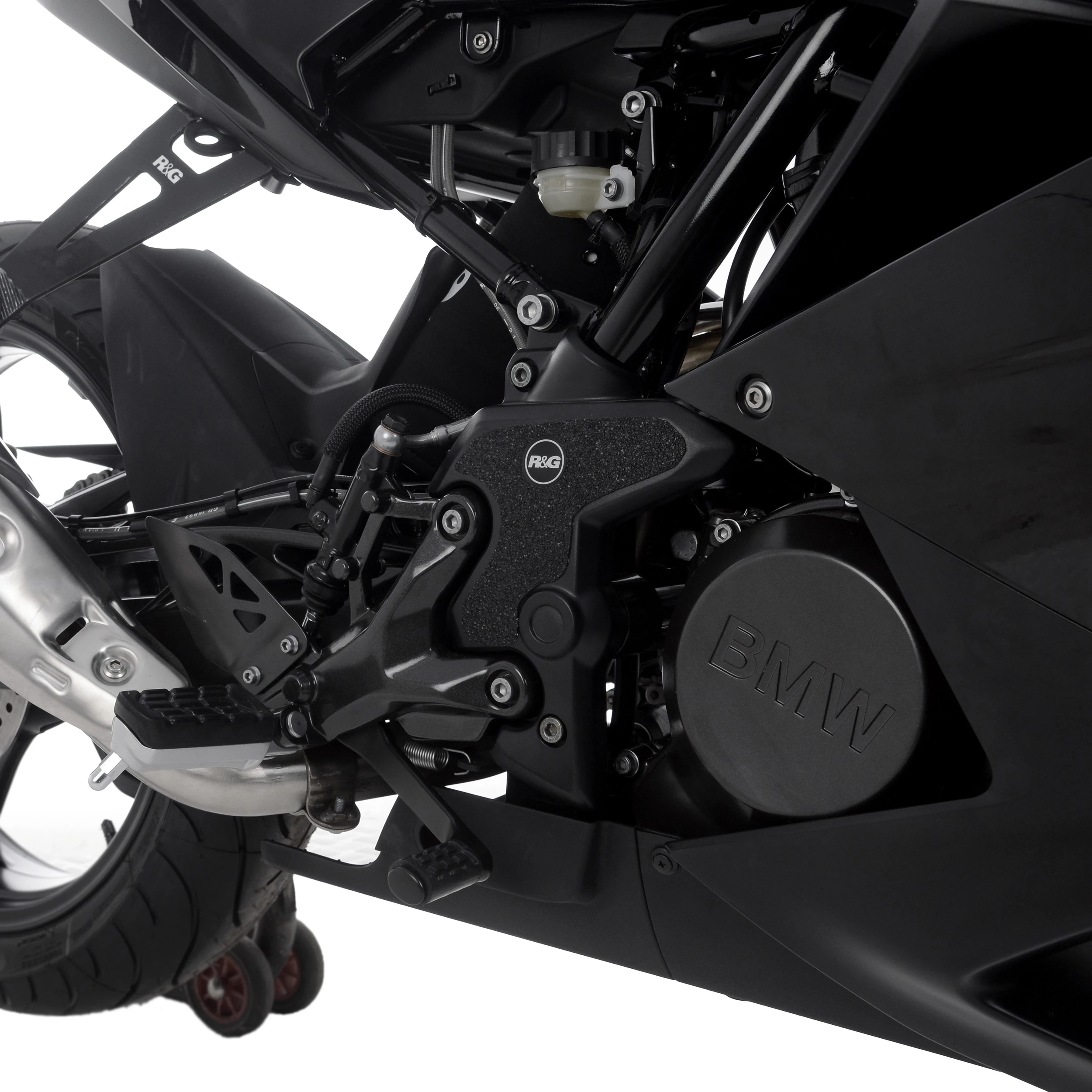 R&G Boot Guard kit for BMW G310RR '22- & TVS Apache RR 310 '21-