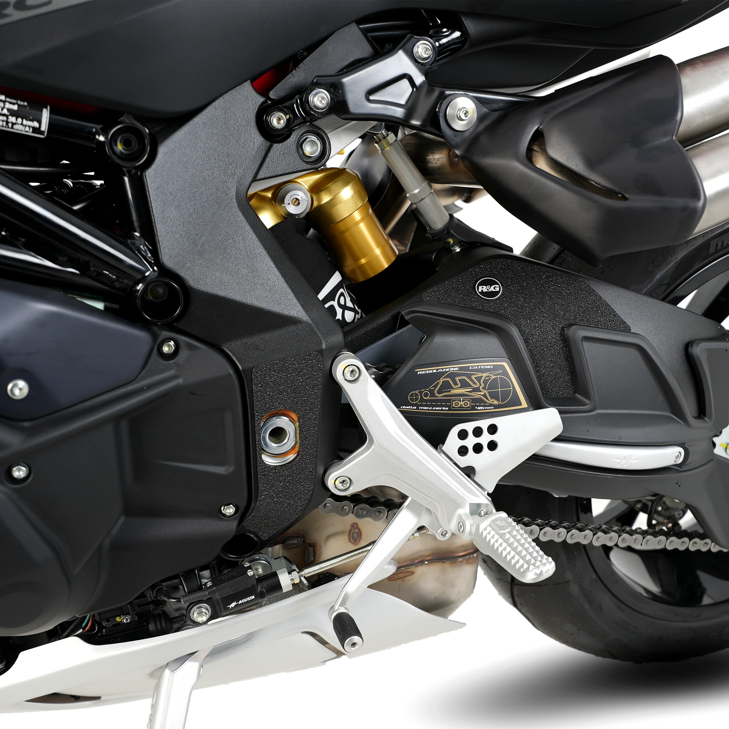 R&G Boot Guard Kit for MV Agusta Brutale 1000RR '20-,Brutale 1000RS '24-