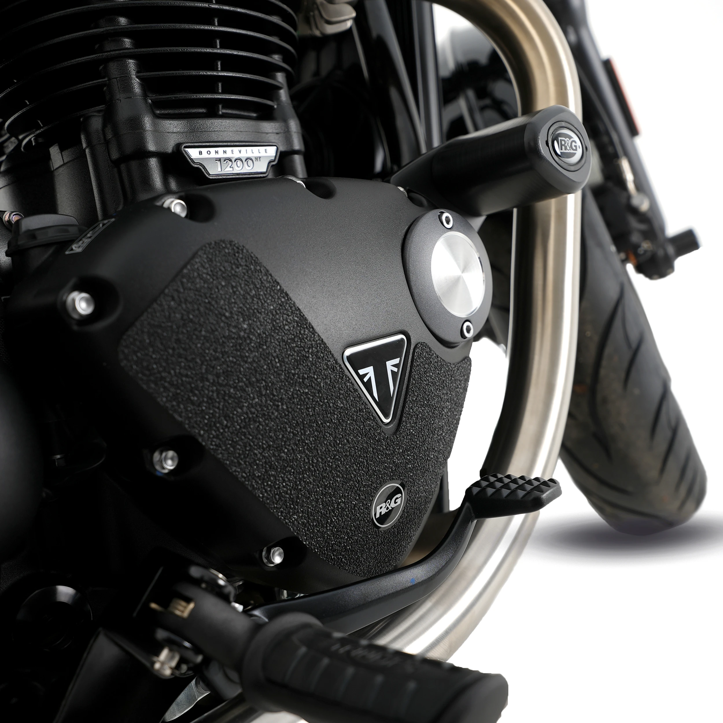 R&G Boot Guard Kit for Triumph Bonneville Bobber '17- & Street Cup '17-