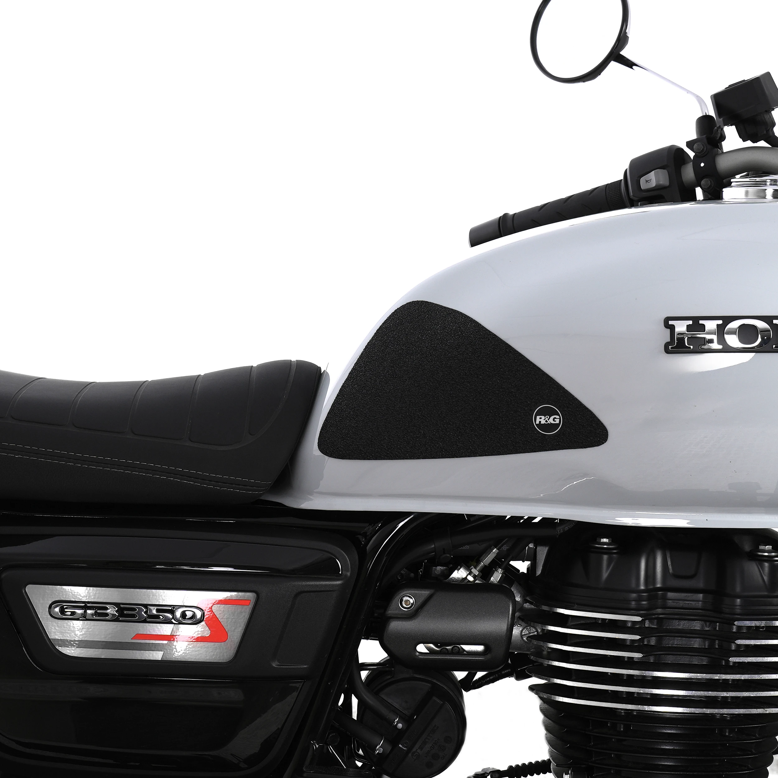 R&G Tank Traction Grips for Honda GB350S ’25- ( 2 Piece Grip Kit)