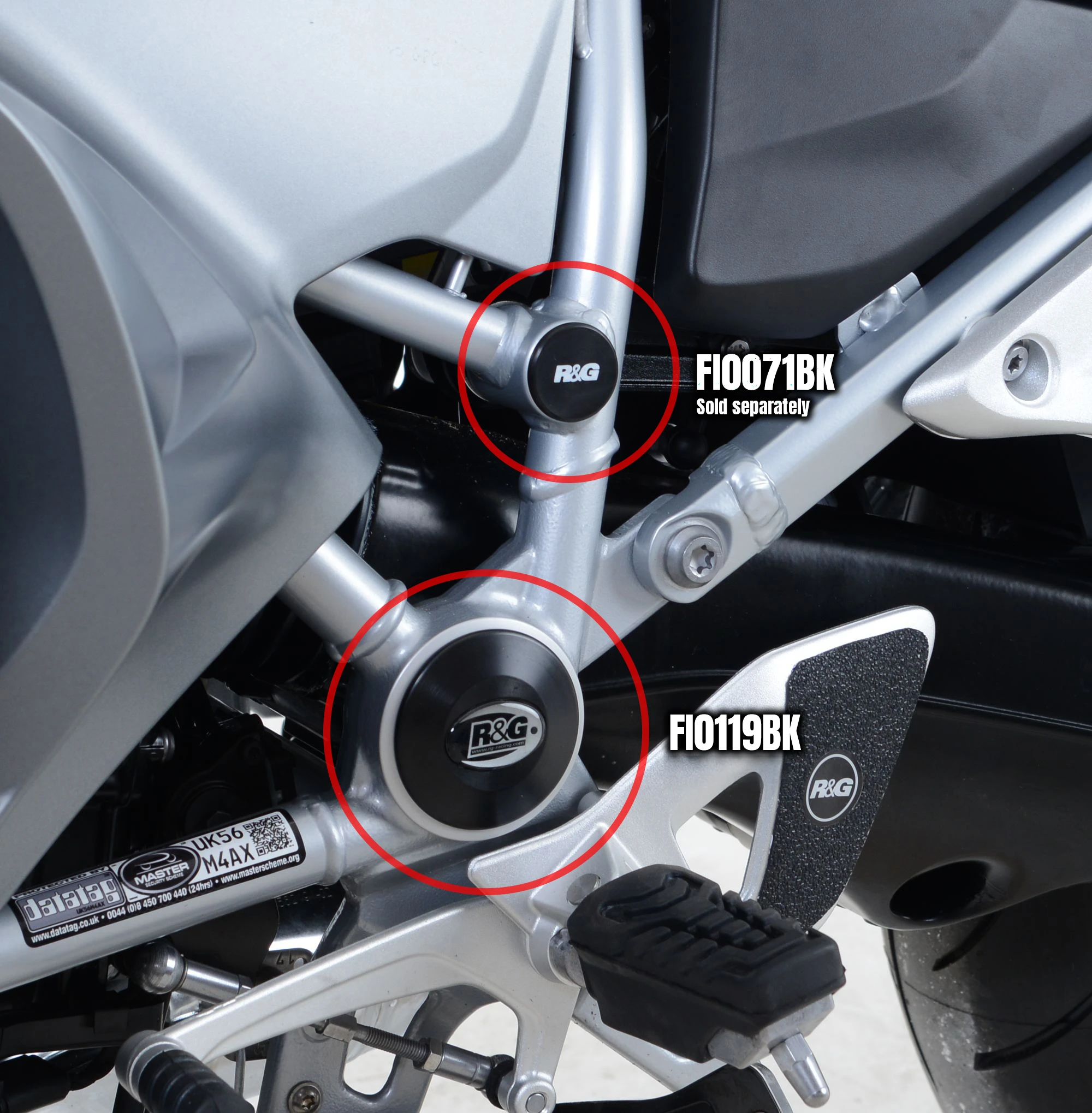 Frame Plug (LHS or RHS) for BMW R1200RT '14-, R1200RS '15-, R1200R '15-, R1250RT '19-