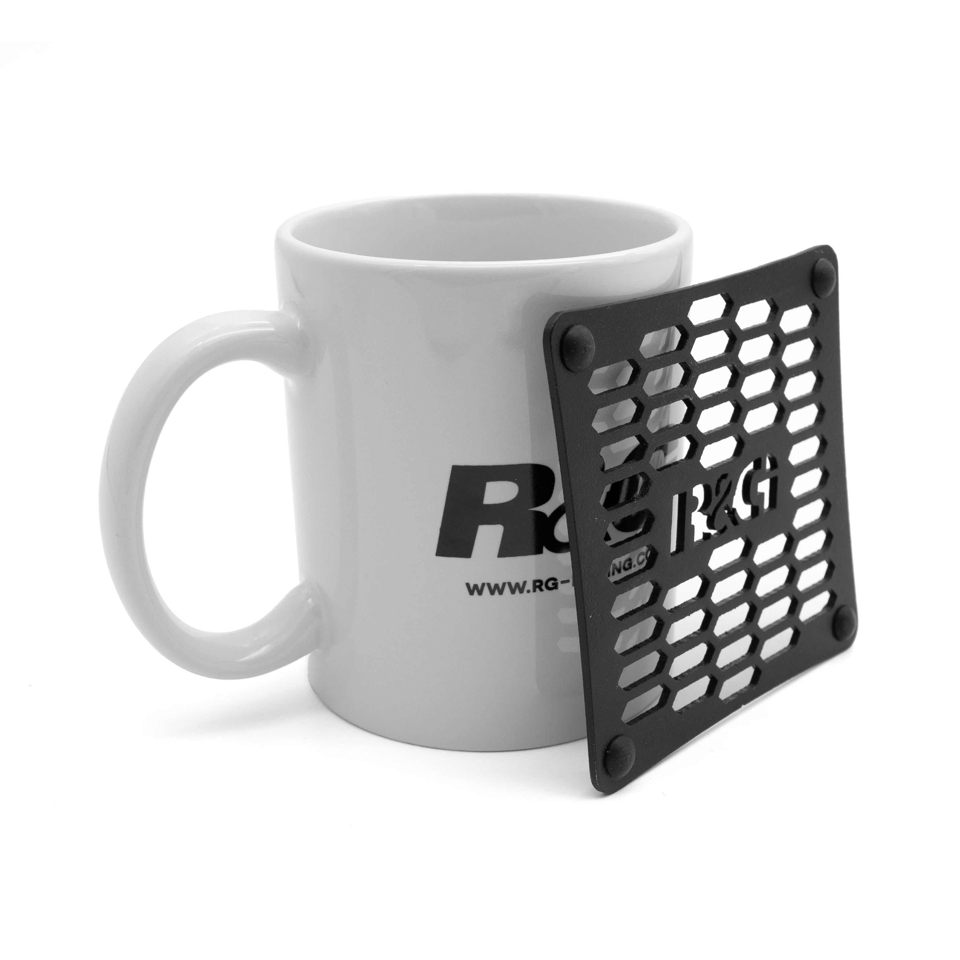 R&G Ceramic Mug and Aluminium Coaster