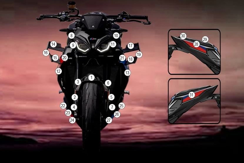 R&G Second Skin for BMW M1000R '25-