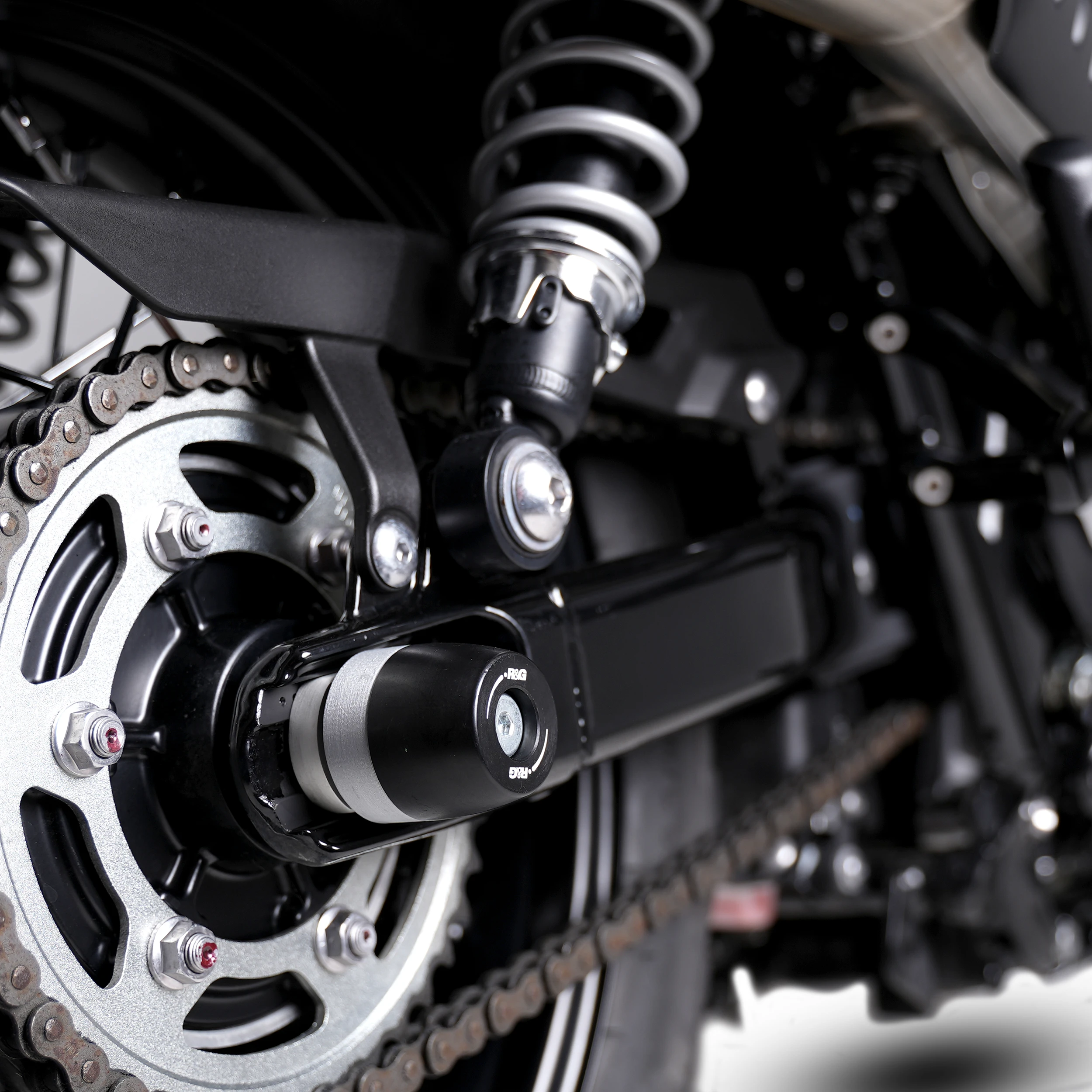 APEX Swingarm Protectors for the Triumph Scrambler 900 '23-, Speed Twin 900 '25- & Speed Twin 1200 '24-