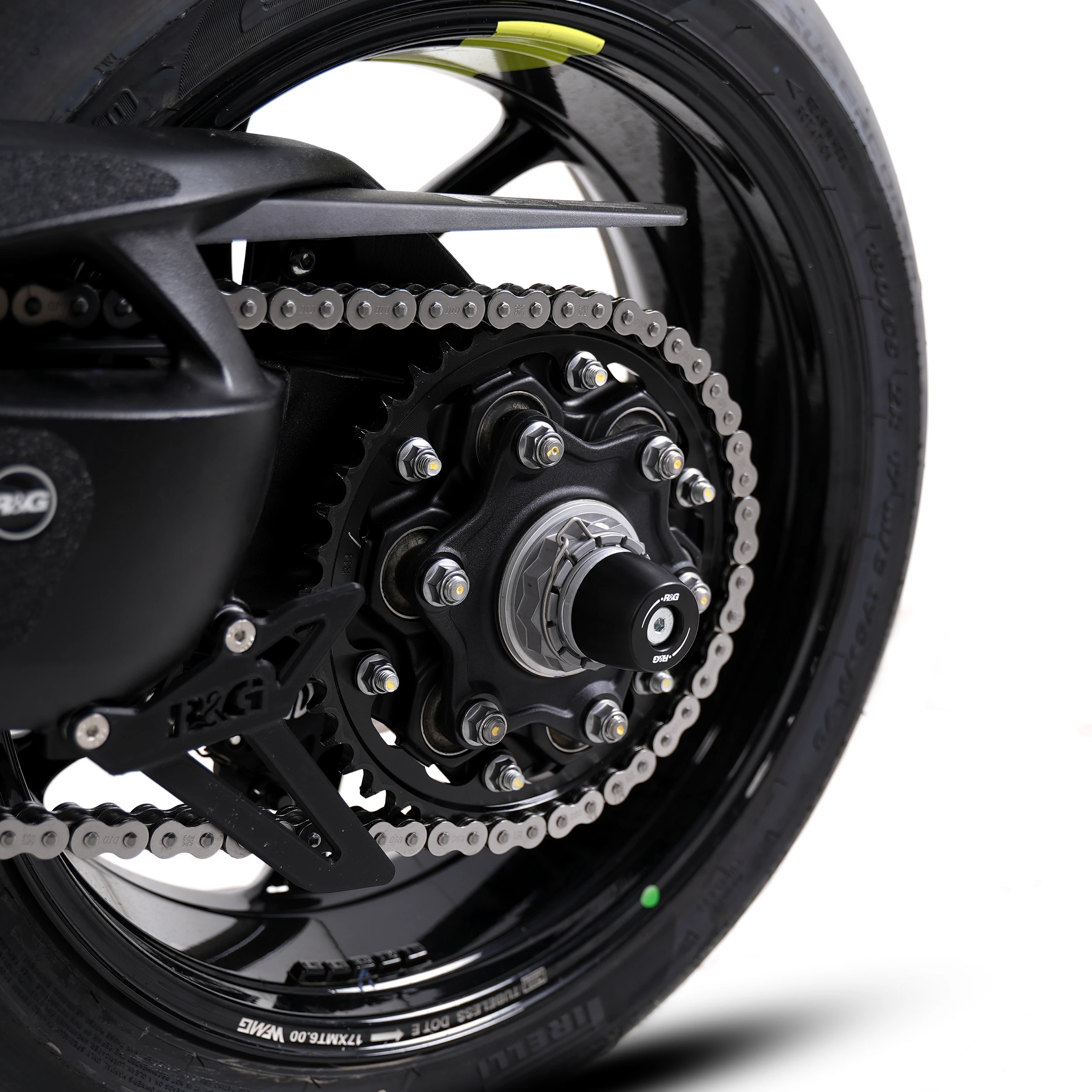 APEX Swingarm Protectors for the Triumph Speed Triple 1200RR '22-, Speed Triple 1200RS '21- & Speed Triple 1200RX '25-