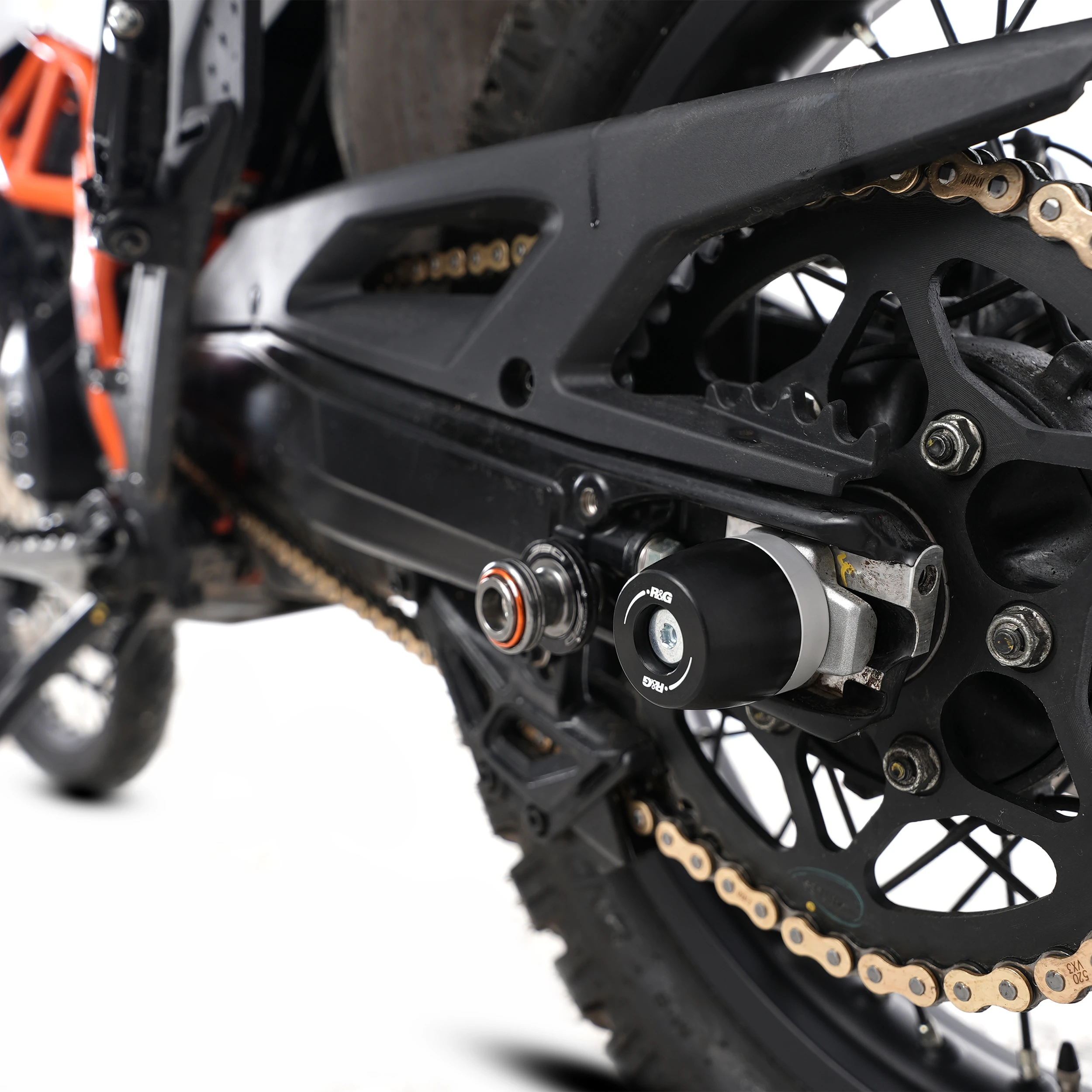 APEX Swingarm Protectors for the KTM 390 Adventure R & 390 Adventure X ‘25-