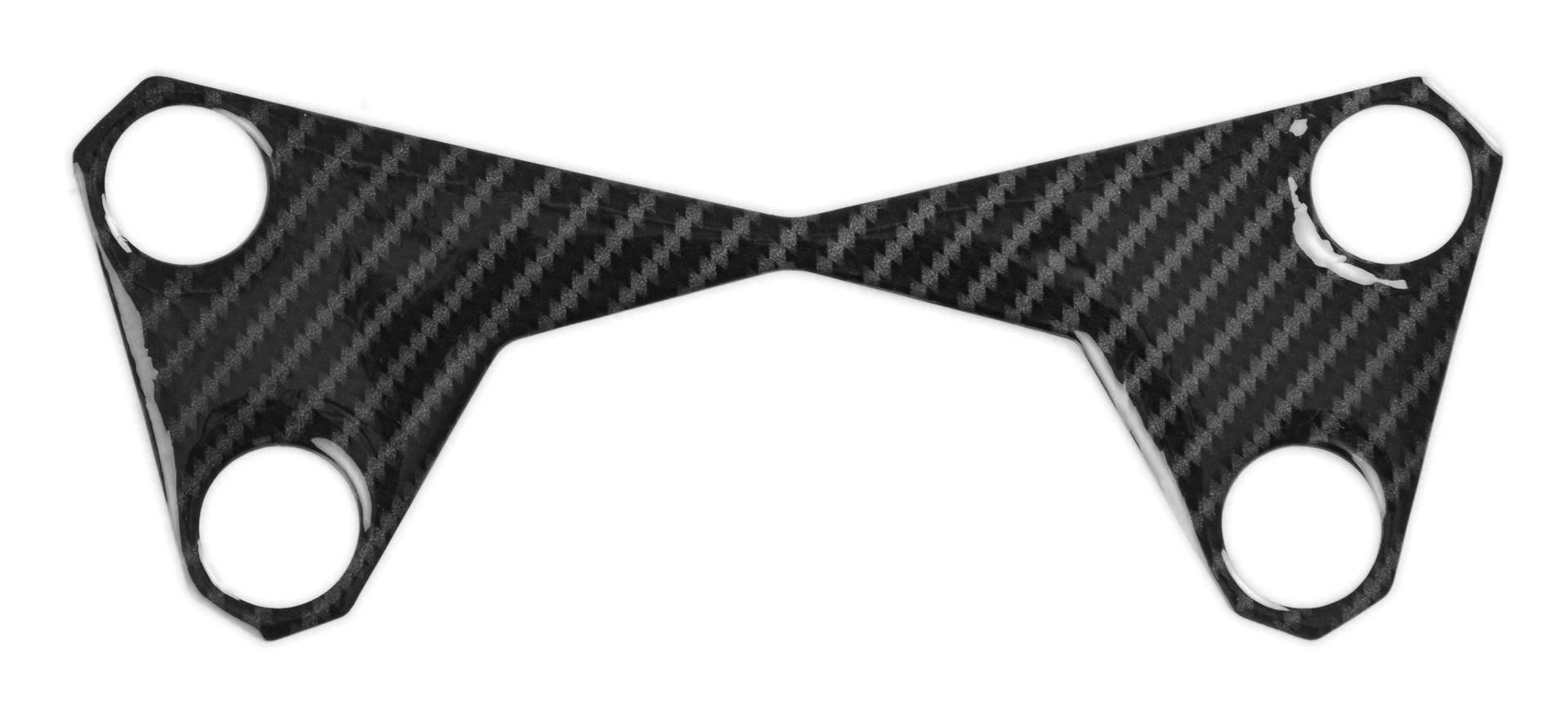 Red Dynamic Carbon Fibre Yoke Pad for the Kawasaki Z750 -'11, Z1000 -'09