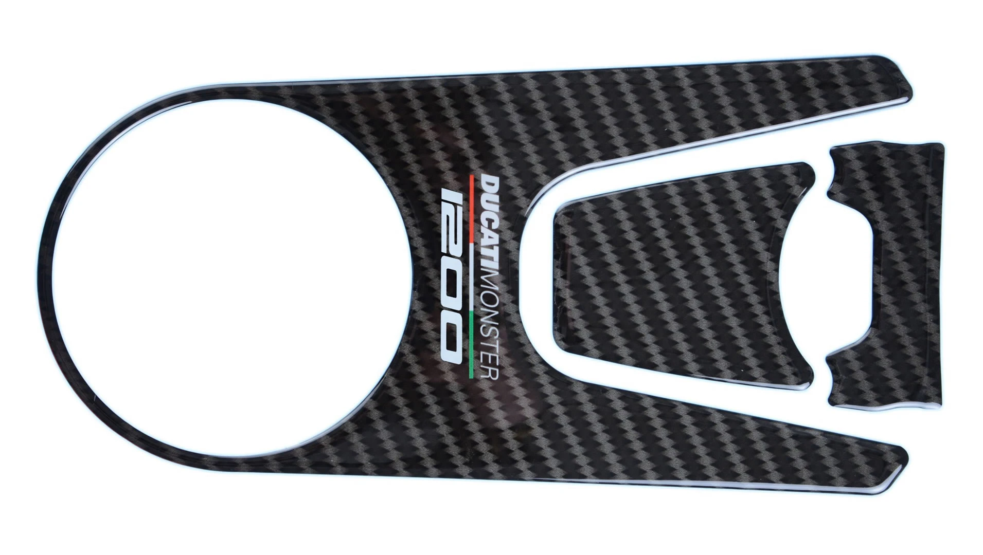 Red Dynamic Carbon Fibre Yoke Pad for Ducati Monster 1200 '15-