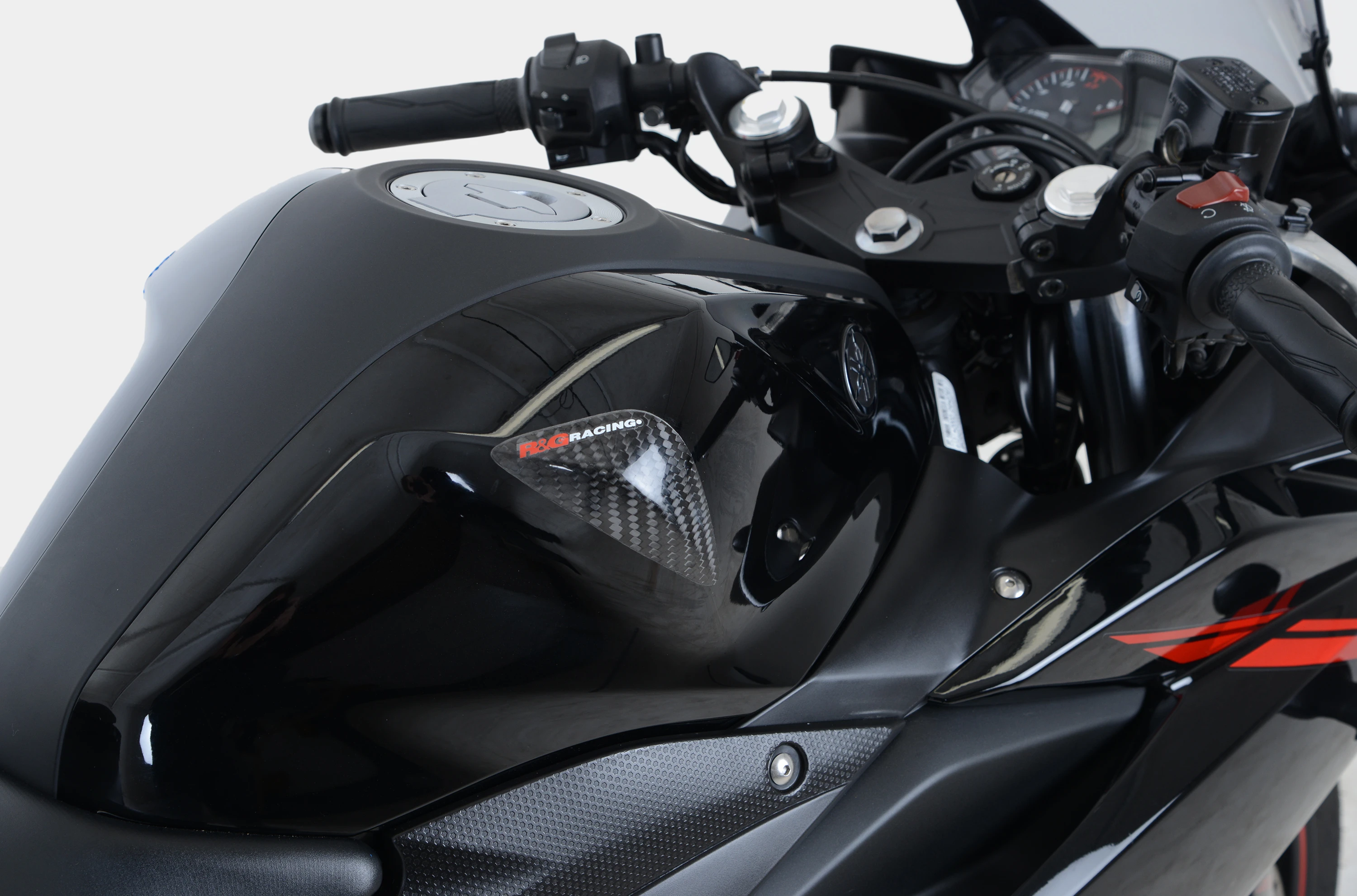R&G Carbon Tank Sliders for Yamaha R25 '14-'18 and R3 '15-'18