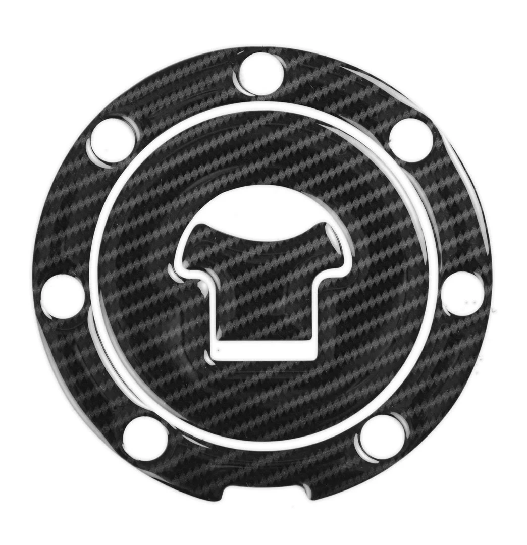 Red Dynamic Carbon Fibre Fuel Cap Protector for Honda motorcycles