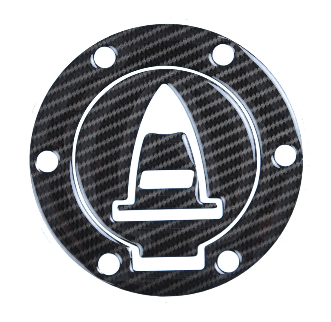 Red Dynamic Carbon Fibre Fuel Cap Protector for Ducati Multistrada models