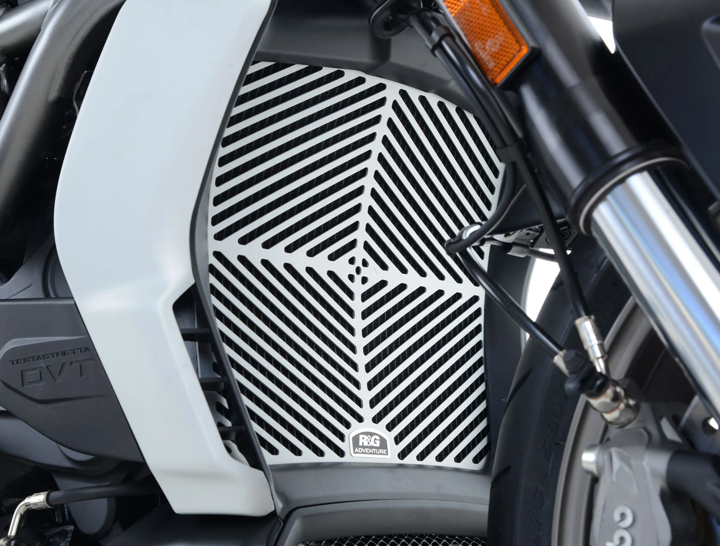 Brushed Aluminium Radiator Guard for the Ducati X-Diavel '16-