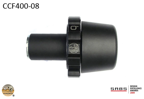 Kaoko Throttle Stabilizer for BMW R1200GS, R1200GS Adventure, R1200ST (fits all models; but designed for 2008 - current models with 80mm central retaining bolt): (with or without OEM Handguards & with Touratech Handguards)