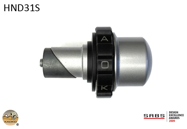 Kaoko Throttle Stabilizer for Honda models with 19mm ID bars and 31mm OD bar weights; incl. F6B Goldwing (2013-), VFR800/Blackbird (2001-),  CBR1100XX Blackbird,  VTR1000 Firestorm (1998-2008), CBR650F (2015-), CTX700/N/ND/DCT (2013-)
