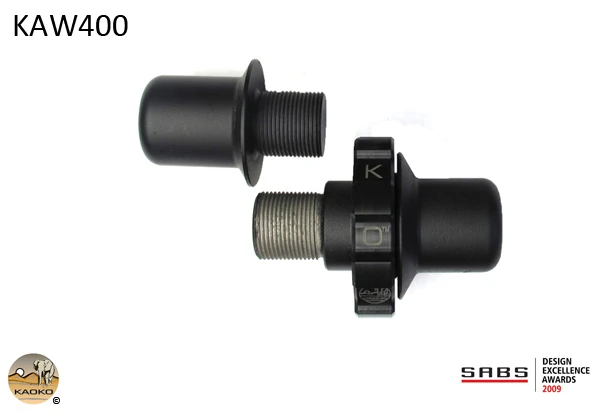 Kaoko Throttle Stabilizer for Kawasaki models with 22mm or 30mm OD bar weights; incl. Ninja 636, ZX-6R(2013-2015), ZX-7R, ZX9, ZX10, ZX10R(2013-2015).ZX-10RR '21- '24