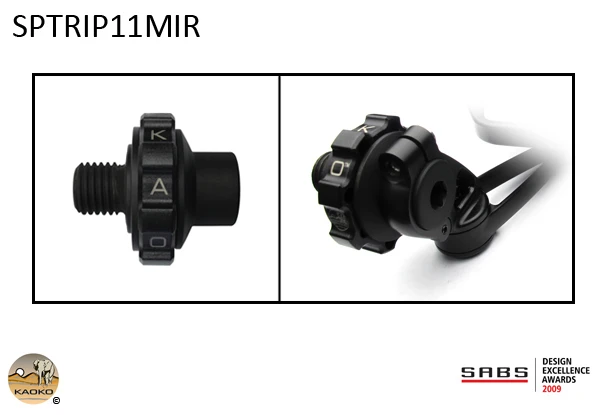 Kaoko Throttle Stabilizer for the Triumph Speed Triple 1050 (2011-) with Triumph mirror part A9900596 