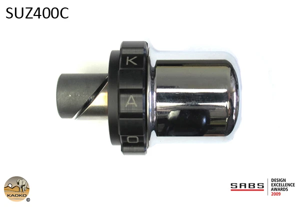 Kaoko Throttle Stabilizer for the Suzuki AN650 Burgman Deluxe/Executive (with chromed bar weights)