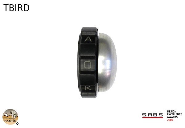 Kaoko Throttle Stabilizer for the Triumph Thunderbird 1600 (-2010) : With natural aluminium OEM End Weights