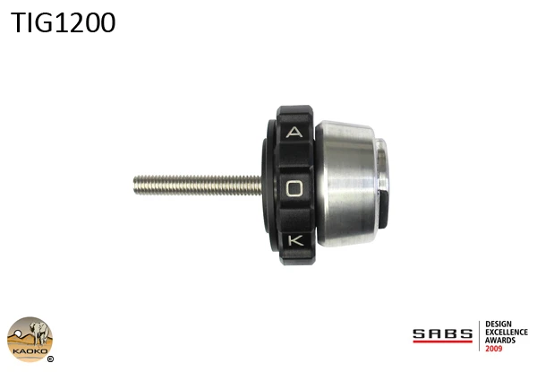 Kaoko Throttle Stabilizer for the Triumph Tiger 1200 Explorer (2013-) (with OEM Hand guards)