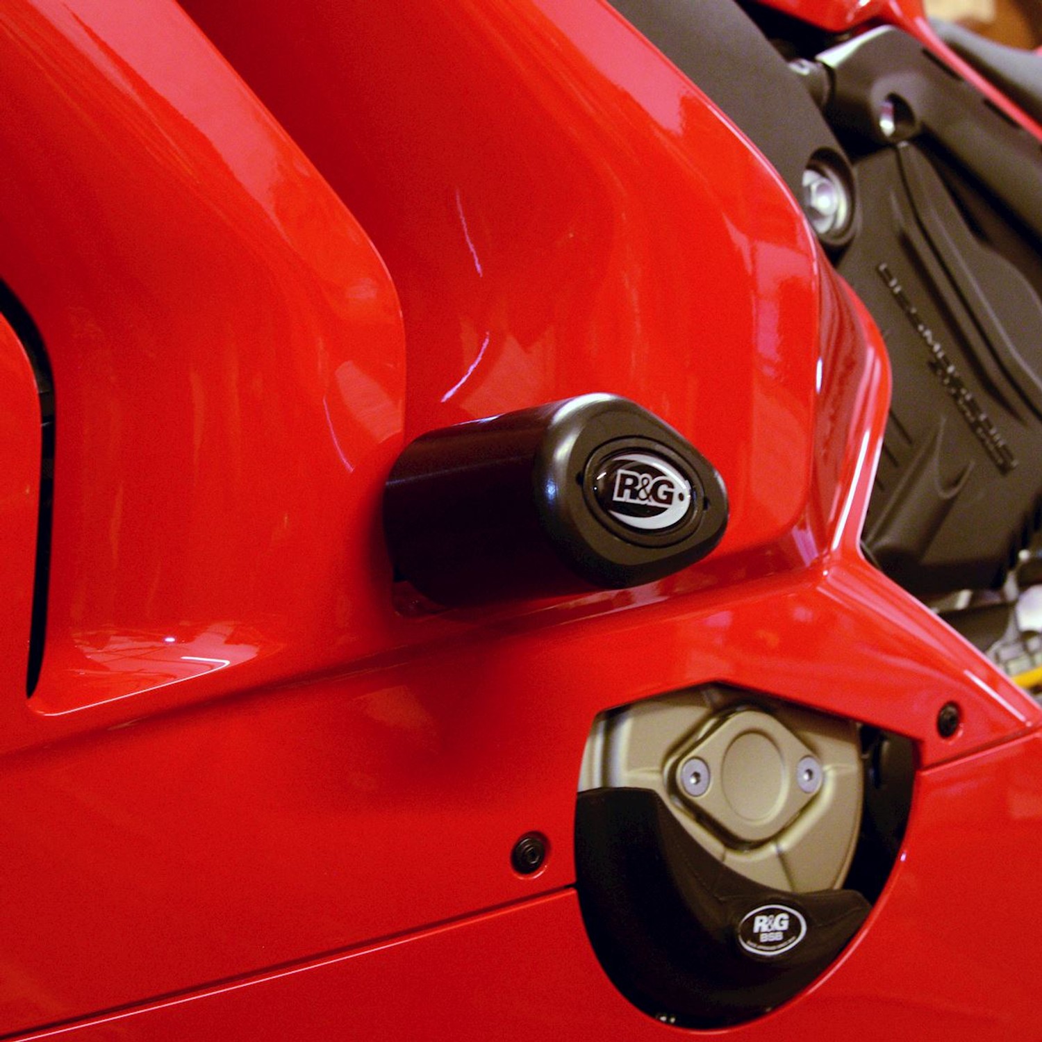 R&G Aero Style Frame Sliders For Various Ducati Motorcycles