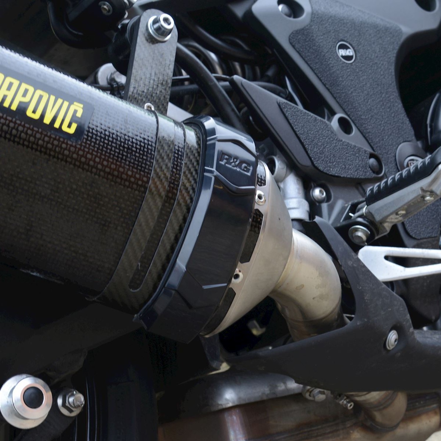 NEW R&G Racing Auspuff Protektor Yamaha YBR 125 Exhaust Protector 