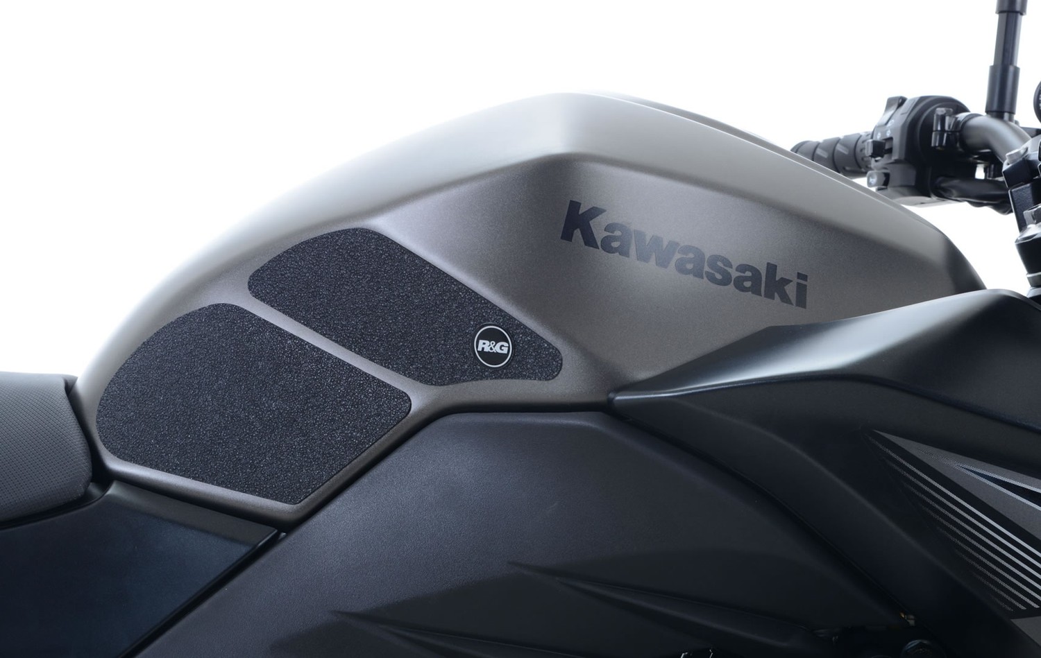 2017 R&G BLACK TANK TRACTION GRIP PADS for  Kawasaki Versys-X 300 