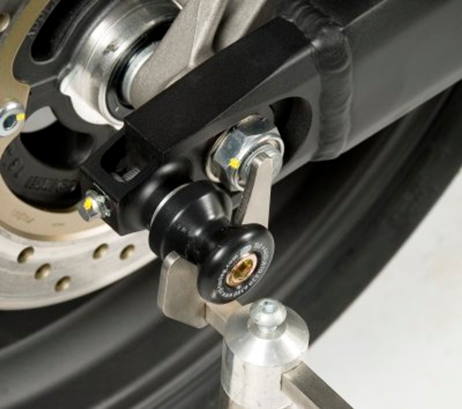2011 R&G motorcycle Offset Type Cotton Reels/Paddock Stand Bobbins fits Honda Hornet CB600 & CBR600 F models. 