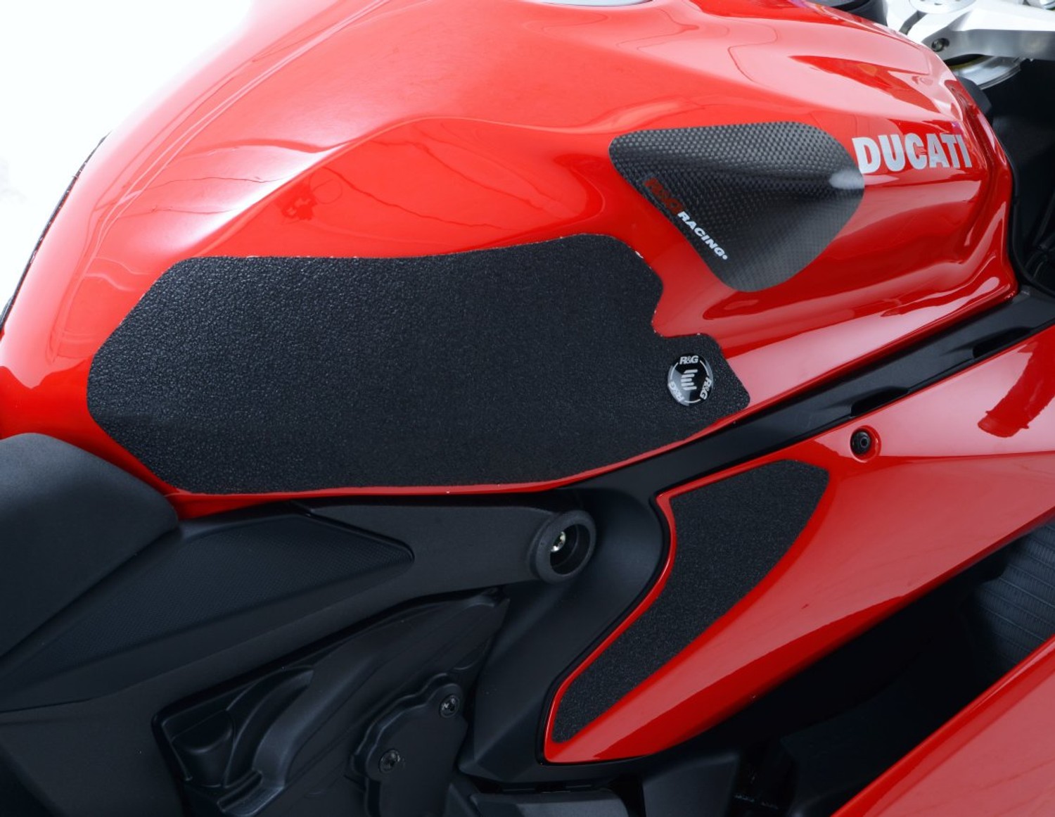 4 Pieces '18 R&G Tank Traction Grips For Ducati Panigale V4