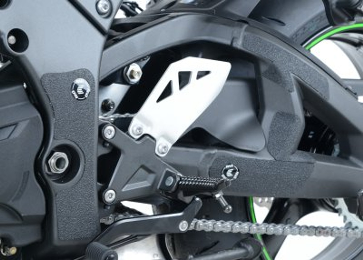 Kawasaki ZX10-R ZX10R 2008-2015 R&G Racing fork crash protectors bobbins black 