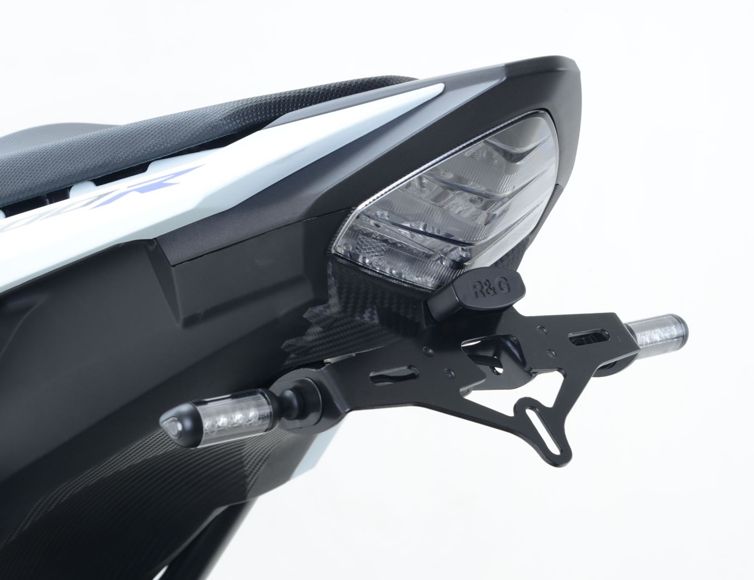 Honda CBR500R 2013-2015 black R&G racing tail tidy licence plate holder